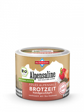 Alpensaline Edles Alpensalz Bio Brotzeit 100 g Dose