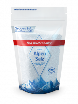 Grobes AlpenSalz 500 g Beutel