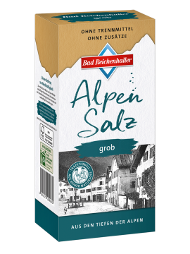 Grobes Alpensalz 1 kg Paket