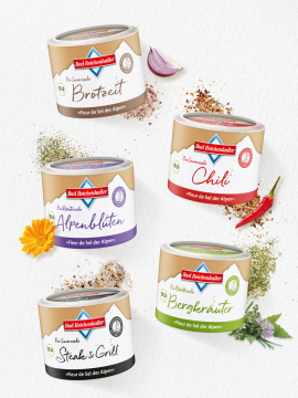 Edles Alpensalz Quintett - "Fleur de Sel der Alpen"