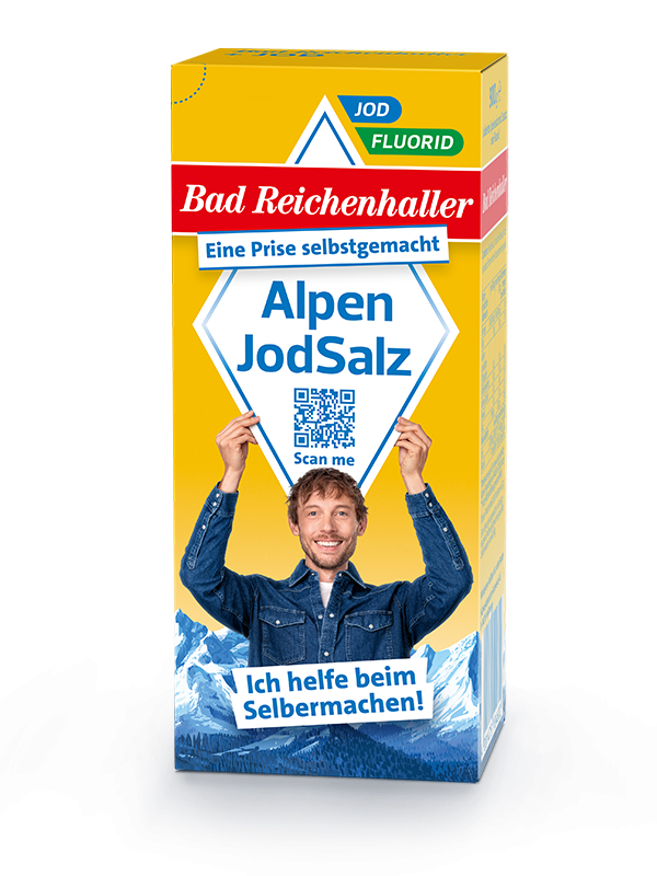 AlpenJodSalz + Fluorid 500 g Paket