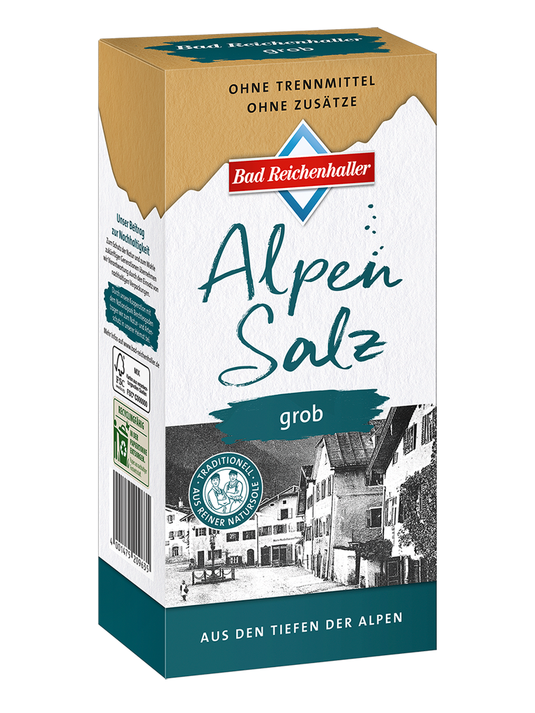Grobes Alpensalz 1 kg Paket