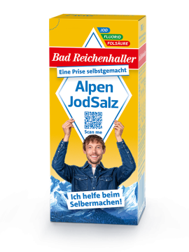 AlpenJodSalz + Fluorid + Folsäure 500 g Paket