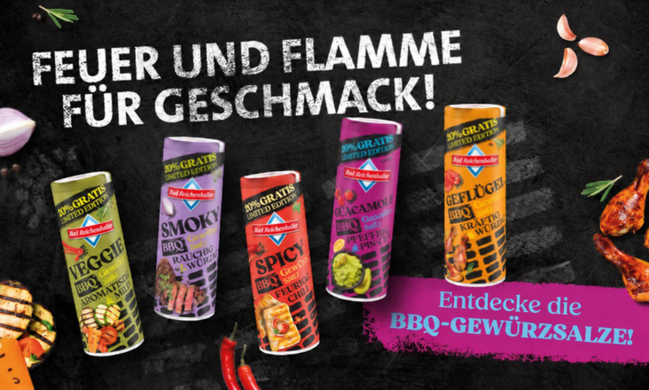 Feuer und Flamme f&uuml;r Geschmack! - Entdecke die neuen BBQ-Gew&uuml;rzsalze